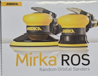 Mirka MR-5 Random Orbital Sander   5 in Pad, 3/16 in Orbit, Pneumatic