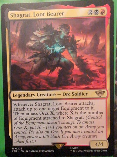 Shagrat, Loot Bearer #228  The Lord of the Rings: Tales of Middle-Earth Card MTG