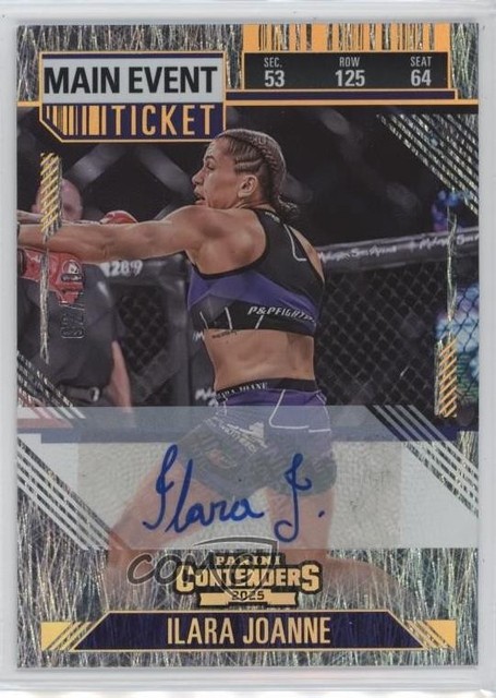 2025 Panini Contenders PFL Main Event Ticket Signatures /10 Ilara Joanne Auto