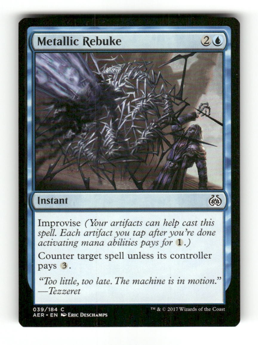 Metallic Rebuke 39 Common Aether Revolt Magic: The Gathering Near Mint