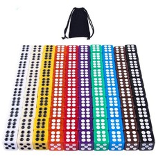 100 Pieces 12Mm Dices 6 Sided Game Dice Set Square Corner Dice