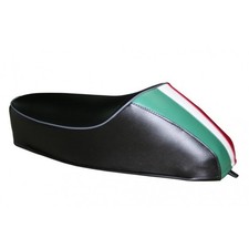 SELLA CORTA NERA MONOPOSTO CON GOBBA TRICOLORE PIAGGIO VESPA 50 SPECIAL R-L-N