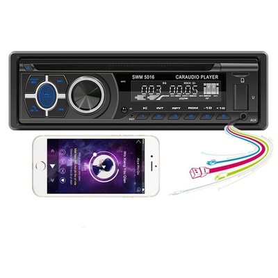 Single Din Car Stereo MP3 CD DVD Player, Bluetooth FM USB Radio, RDS AM Audio