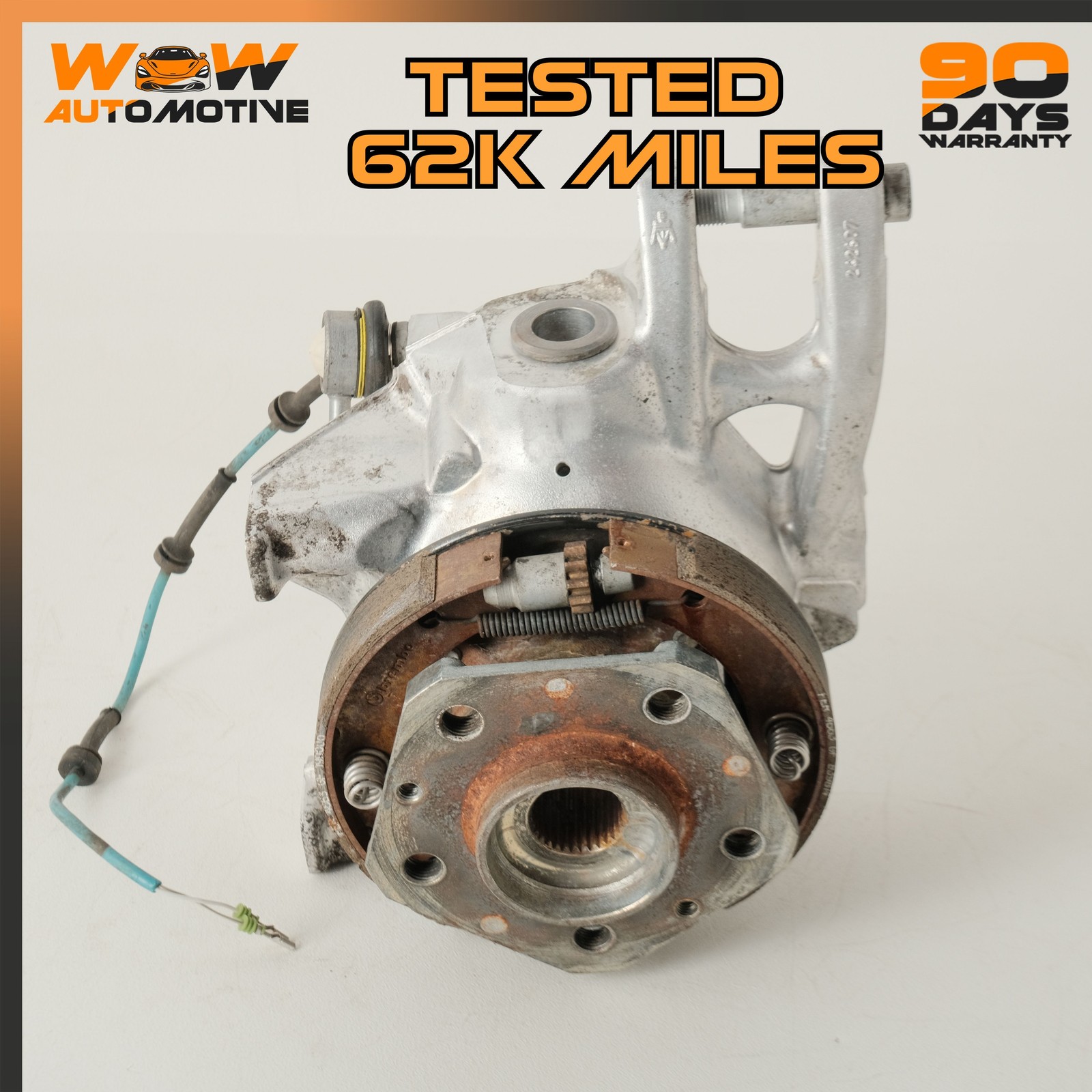 08-19 MASERATI GRANTURISMO S REAR RIGHT PASSENGER SIDE SPINDLE KNUCKLE HUB OEM