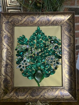 vintage jewelry art Floral Collage