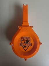Nerf N-Strike Elite 25 Max Round Ammo Drum Magazine Dart Clip Orange Preowned