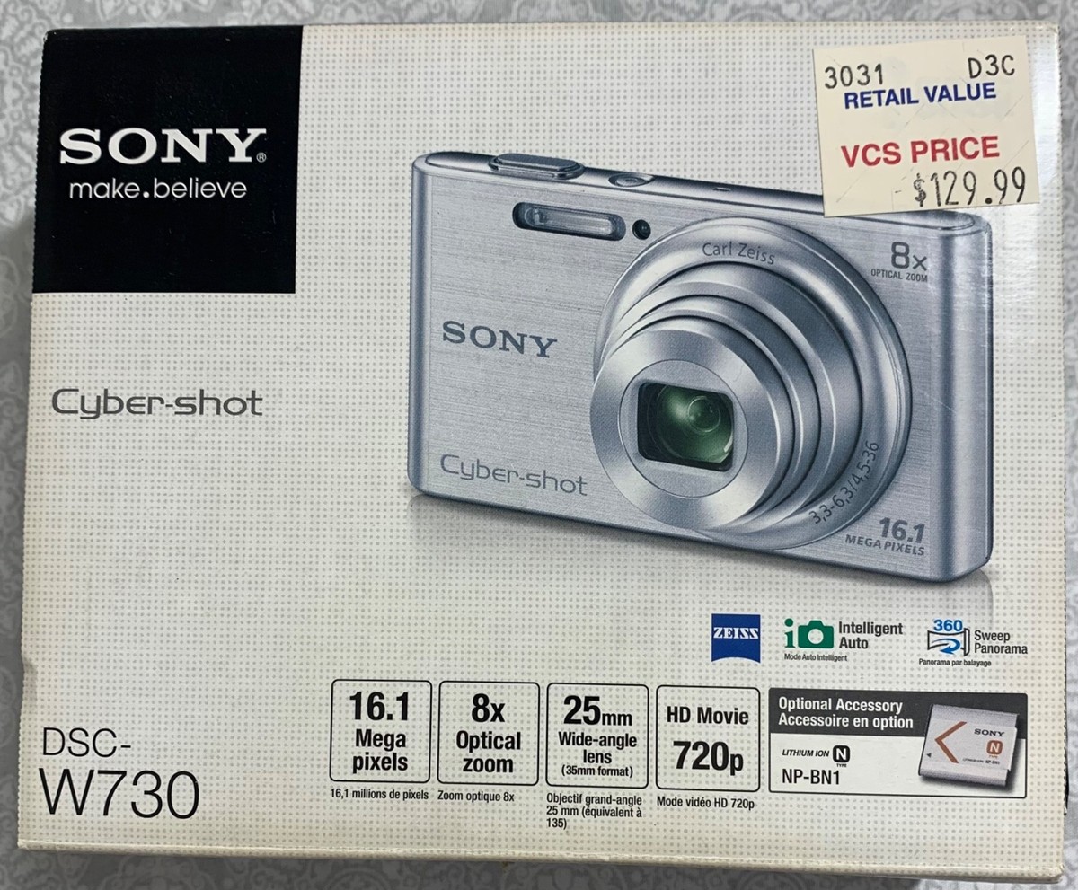 Sony Cyber-shot DSC-W730 16.1MP Digital Camera - Blue for