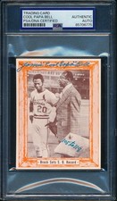 1976 Douglas/Bell Brock Sets SB Record Card James Cool Papa Bell Signed PSA/DNA2