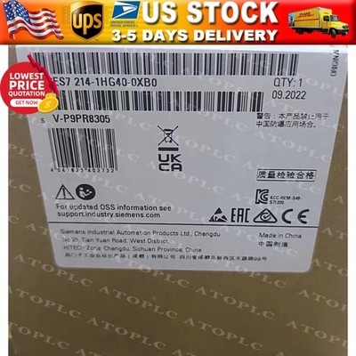 New Siemens 6ES7214-1HG40-0XB0 SIMATIC S7-1200 CPU 1214C 6ES7 214-1HG40-0XB0