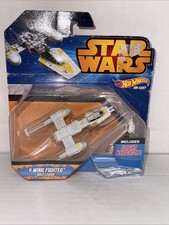 Hot Wheels Star Wars Y-Wing Fighter Gold Leader Die-Cast 2015 New in Box Read