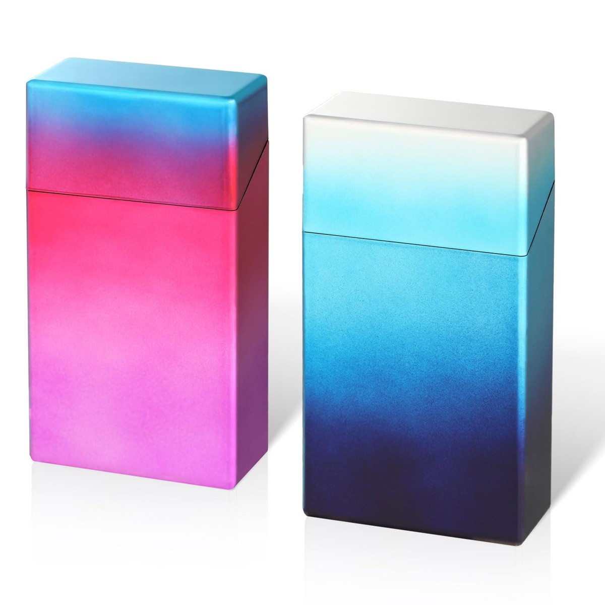 100mm cigarette case Metal Holder for Regular King and 100's Size Can 100mm, Silver designed cigarette cases feature double clips to secure your cigarettes and other smoking accessories 100mm German Silver Florentine Doubled