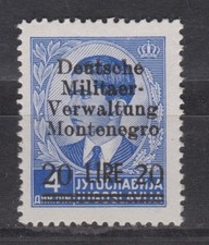 Dt. Besetzung 2.Weltkrieg Montenegro Nr 9 in Type III postfrisch gepr&uuml;ft