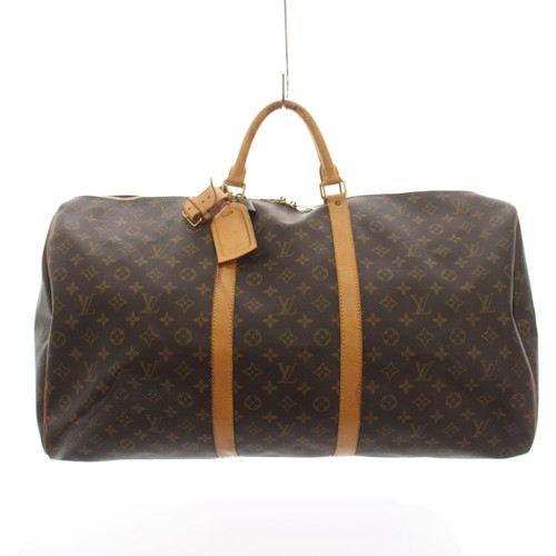 Louis Vuitton Keepall 60 Boston Bag Monogram Pvc Canvas Leather Brown M41422 /Yt