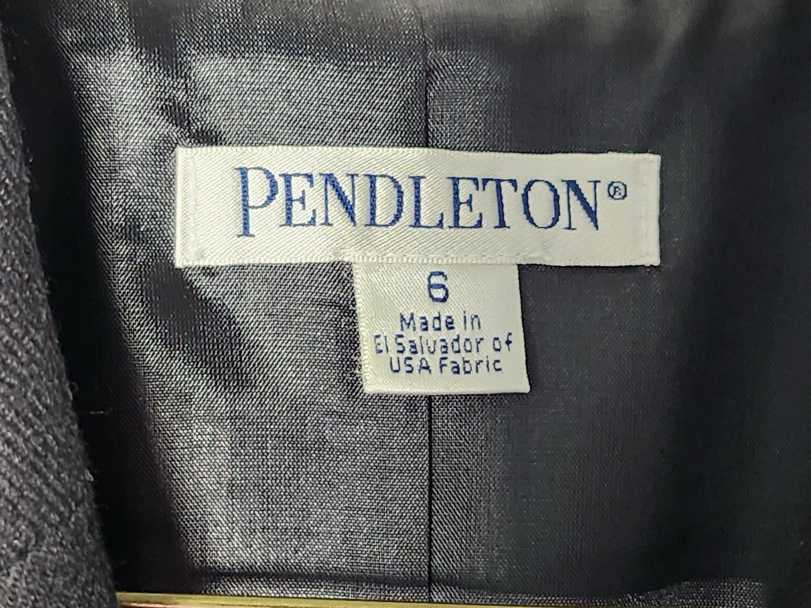 Pendleton Women's Black Wool Two Button Blazer An… - image 7