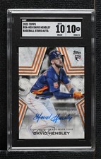 2023 Topps Series 1 Baseball Stars David Hensley #BSA-HEN SGC 10 GEM Auto 10vx