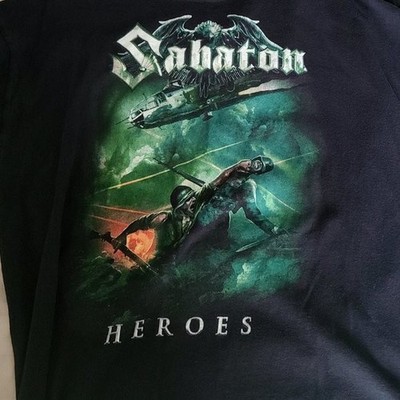 New Sabaton - Heroes shirt Cotton All size Black Shirt Gift Fans NG3332