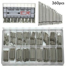 360pcs Watch Pins Spring BARS Band Strap Link 8-25mm Repair Kit Stainless Steel