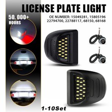 1-10set Red Led White Tag License Plate Light Rear For 2003-06 Cadillac Escalade