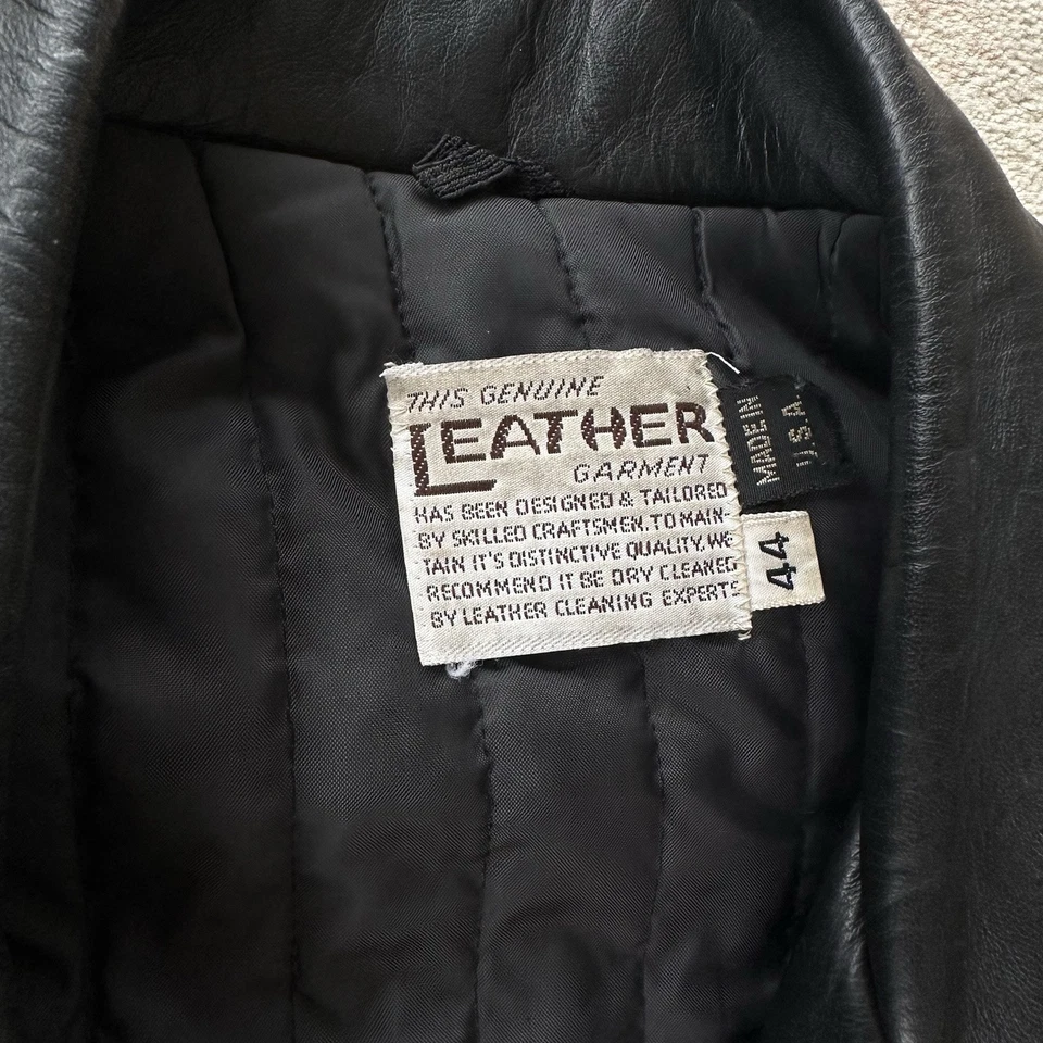 Chaqueta de cuero Fidelity vintage hecha en EE. UU. Foto 2 de 4