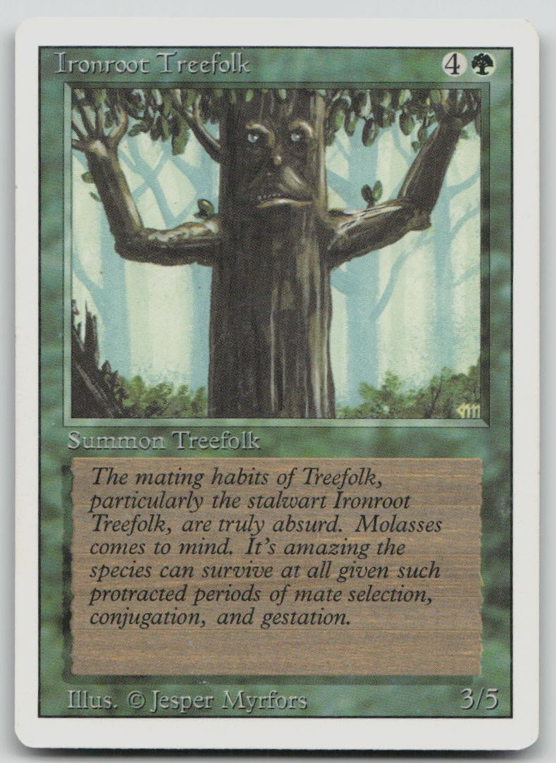 Ironroot Treefolk [Revised Edition - 204] Moderately Played Common Magic