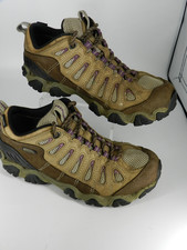 Oboz Hiking Shoes Women's 9 M Sawtooth Low B Dry WP Sneakers Brown Leather