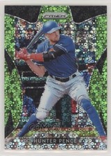 2019 Panini Prizm Tier II Lime Green Donut Circle 115/199 Hunter Pence #173 0c6