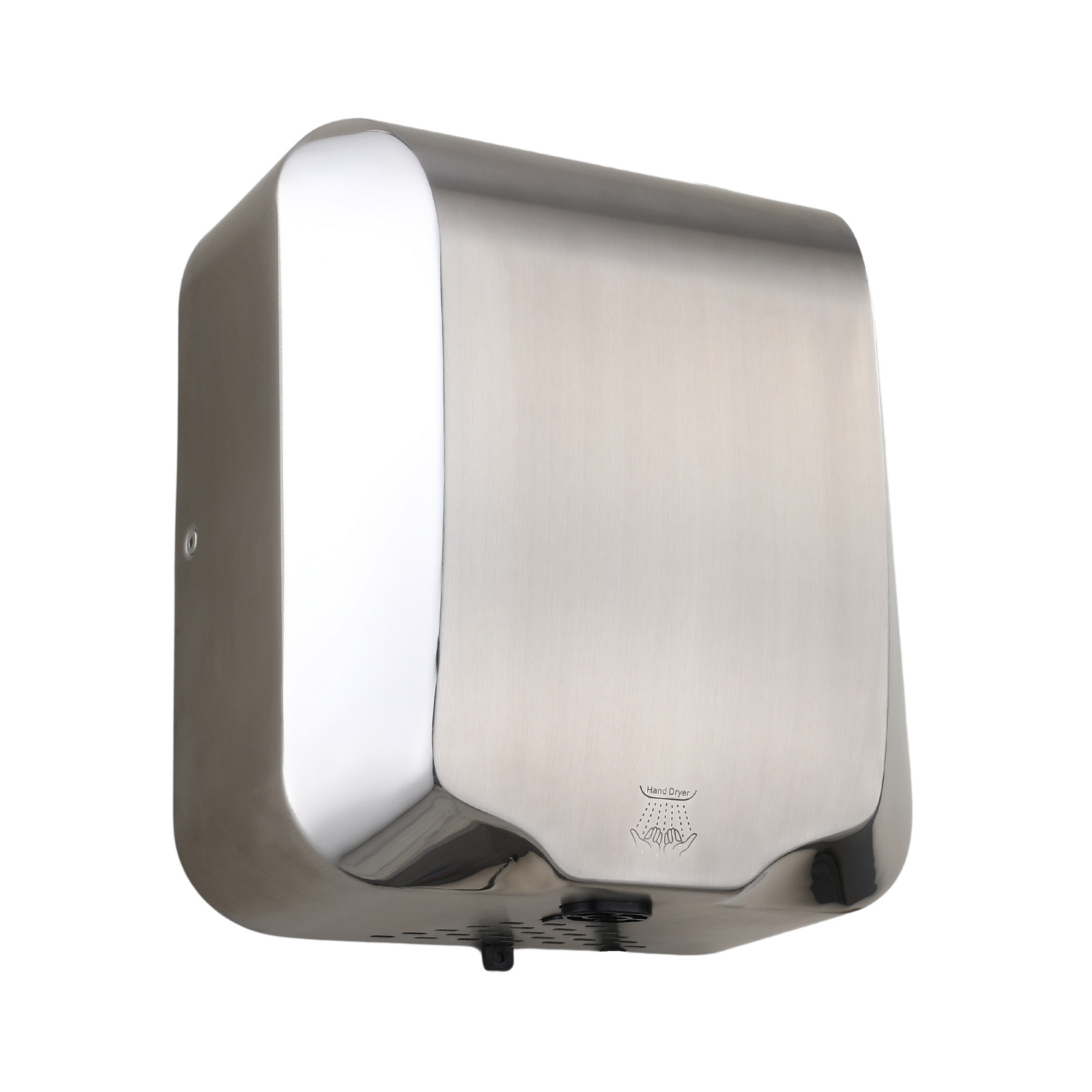 PROWASHROOM Silver Hand Dryer Automatic Infrared Commercial Toilets 1.8KW