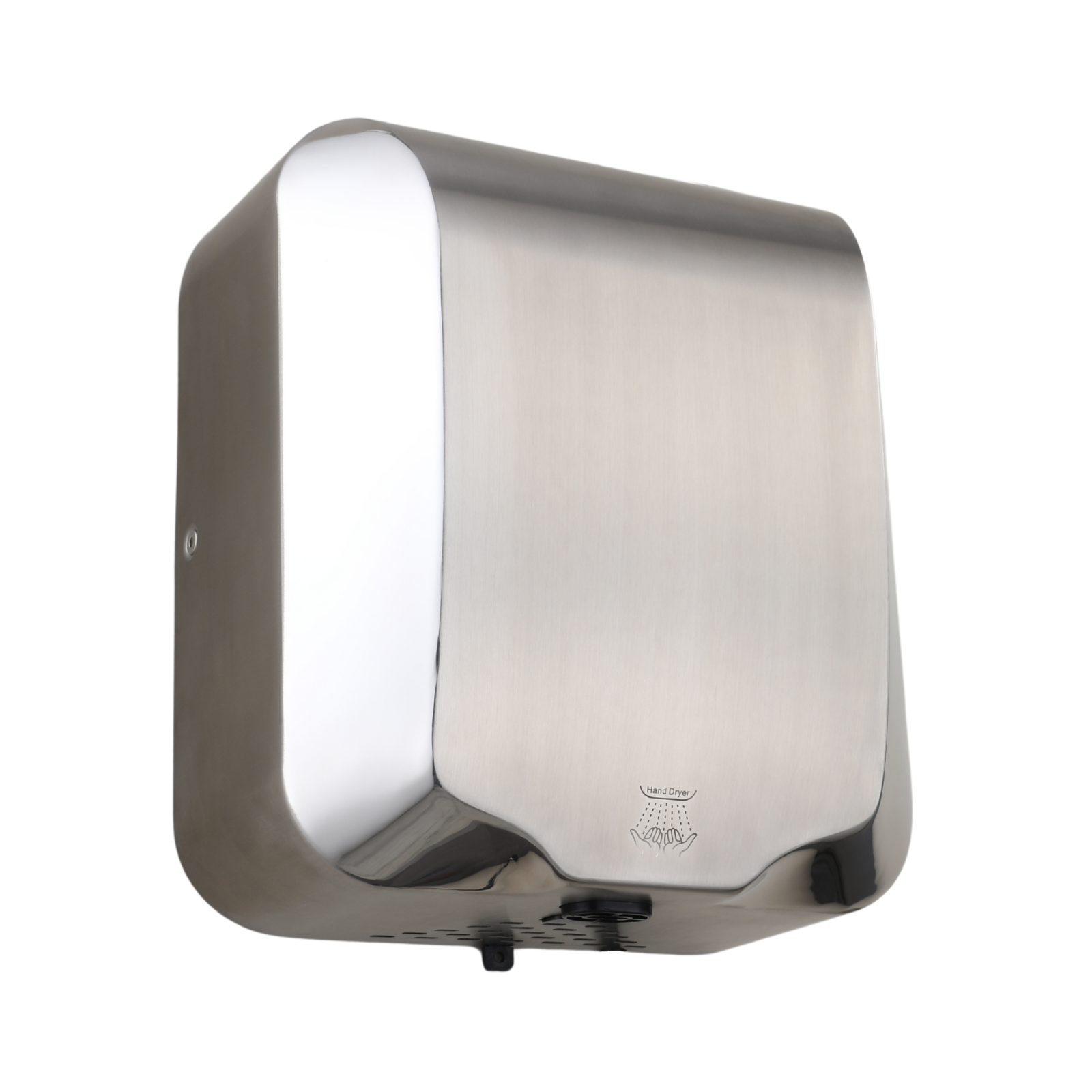 PROWASHROOM Silver Hand Dryer Automatic Infrared Commercial Toilets 1.8KW