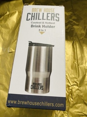 Drink Holder -Stainless Steel coffee travel mug, can & beer bottle holder 3 In 1