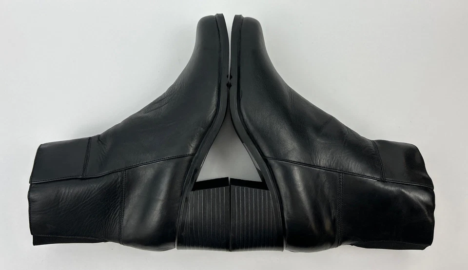 Botines AJ Valenci para mujer de cuero negro con cremallera 214734 talla 8 medianos Foto 4 de 4