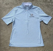 Allen & Company Sun Valley Idaho 2025 Short Sleeve Striped Polo Womens sz Small