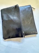 2 Small Leather Zippered Coin Purses