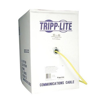 Tripplite N02201KYW 1000ft Cat5e Bulk Cable Solid Core Yellow