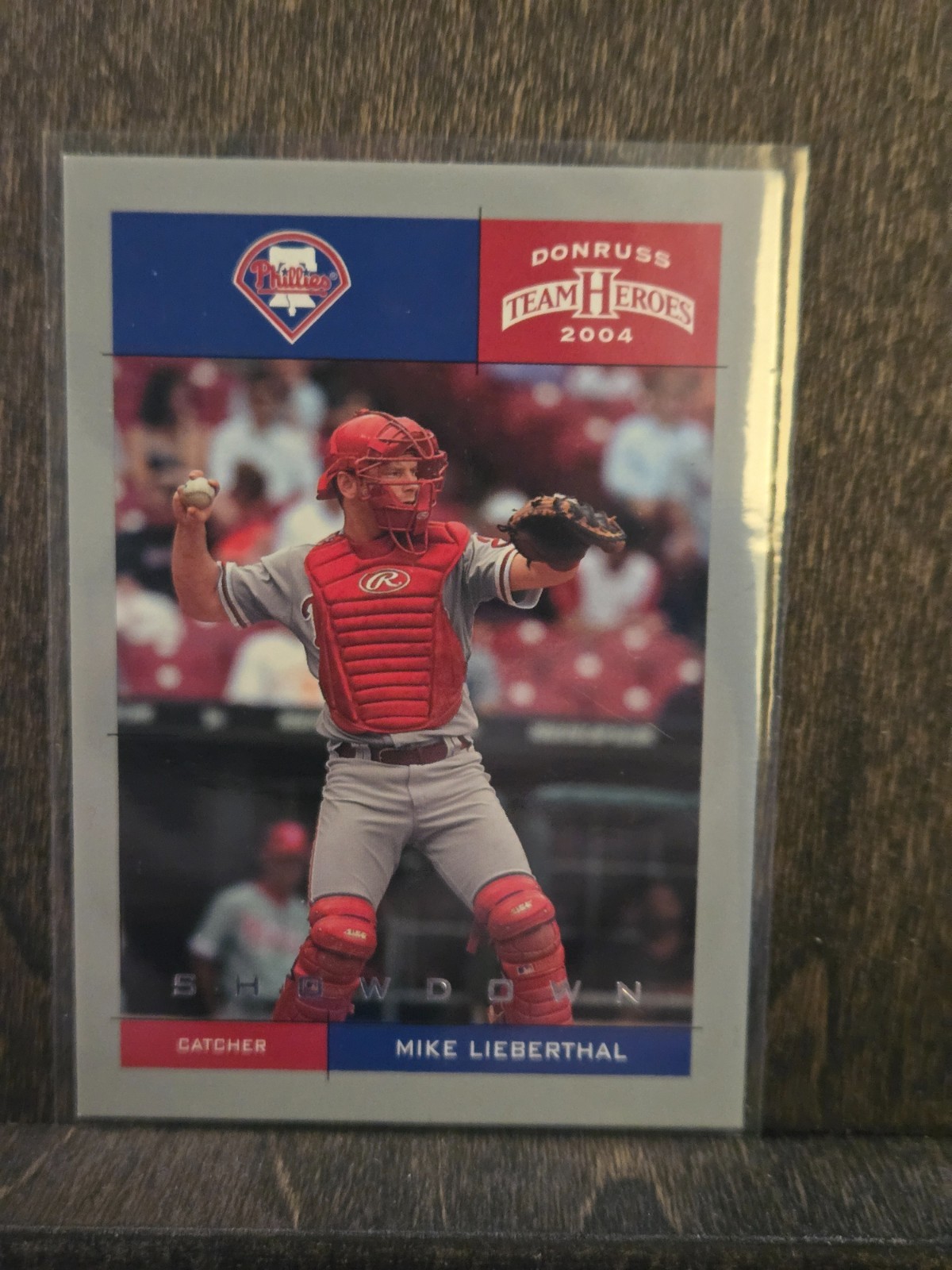 2004 Donruss Team Heroes /50 Showdown Silver Mike Lieberthal #324 Phillies