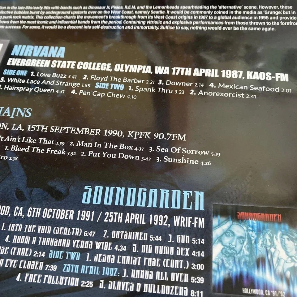 Nirvana Alice in Chains Pearl Jam Soundgarden 5LP Box Set Live Grunge Used - Imagem 3 de 4
