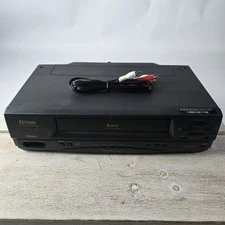 Funai F240LB VCR 4 Head VHS Video Cassette Recorder Player TESTED No Remote