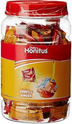 Dabur Honitus Cough Drops, Ginger   300 Lozenges   Ayurvedic Sore Throat...