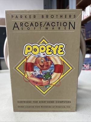 POPEYE  (Complete in box )  CIB (1983)  Parker Brothers  Atari 400/800