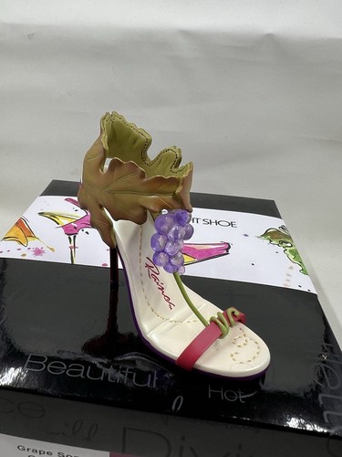 Just The Right Shoe Grape Song Cabernet Mint Free Shipping - Picture 6 of 15