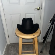 Black Western Cowboy, Cowgirl Hat, Adjustable Cotton Polyester, Men Women