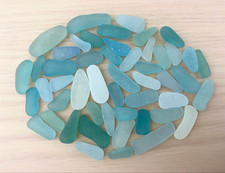 Genuine Sea Glass Surf-Tumbled From Japan long and thin shape