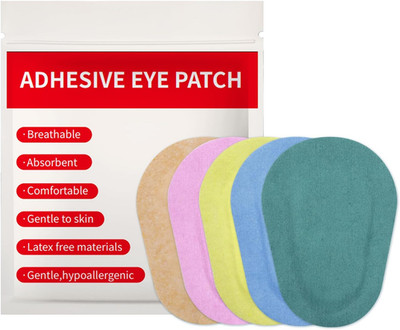 120Pcs Adhesive Eye Patches Breathable Fabric Adhesive Bandages for Adults with 