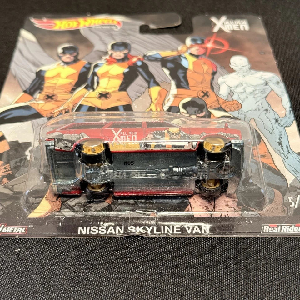 Hot Wheels Premium Nissan Skyline Van Real Riders 2019 X-Men 5/5 Die-Cast - Image 3 of 4