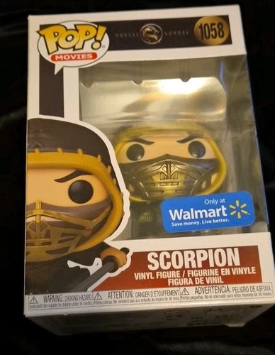 Funko Pop Scorpion #1058 Vinyl Figure Mortal Kombat Exclusive Walmart Exclusive