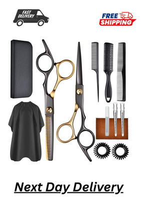Scissors 13pcs Hair Cutting Shears Professional Haircut Scissors Kit Cutting 6.5