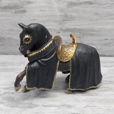 Schleich Ritter Black Knight Horse 2003 4" Vintage Medieval Horse Figure Only