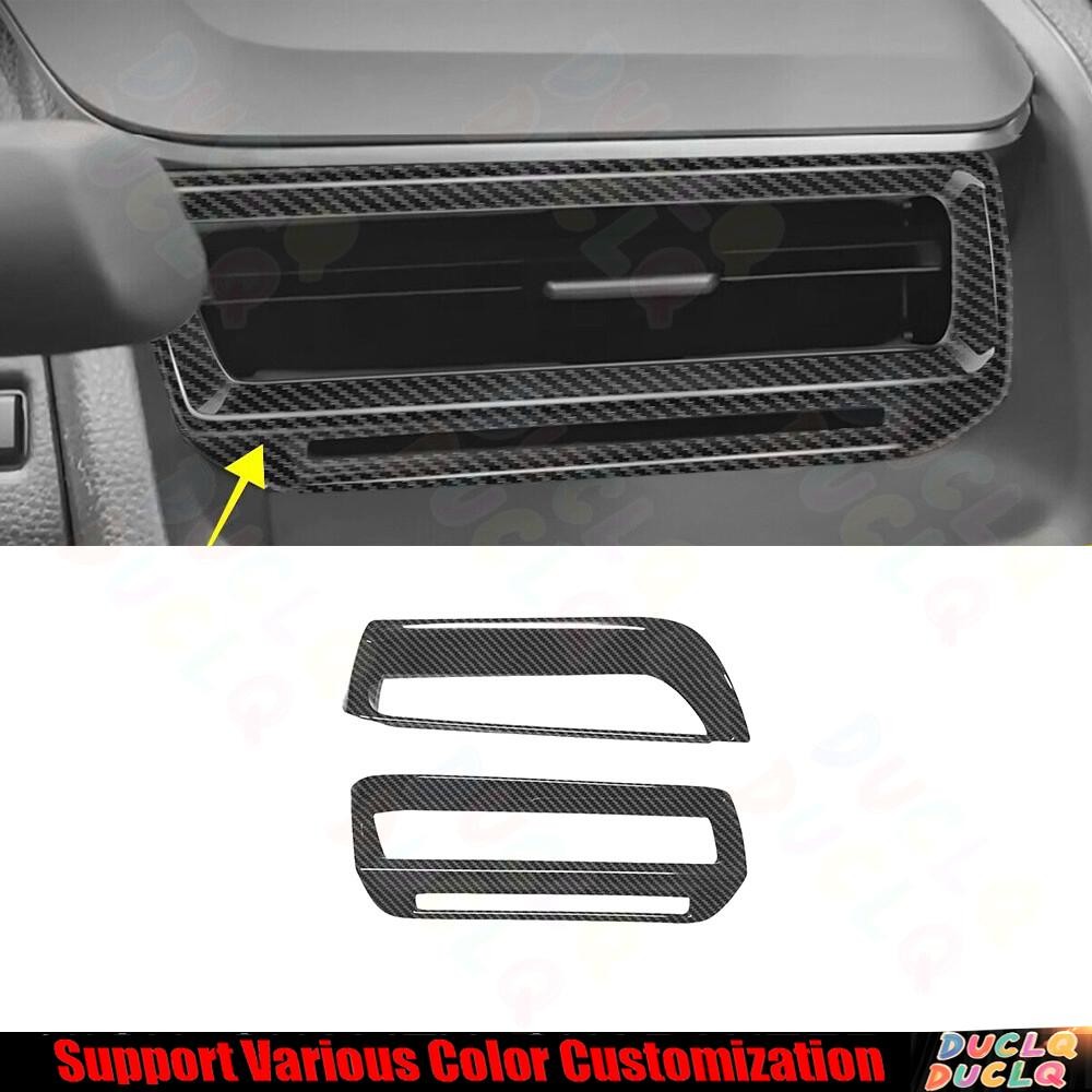 Front Side Vent Overlay Cover Trim For Toyota Prius 2023-2024 ABS Carbon Fiber