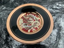 CHOKIN DRAGONS 24KT GOLD PLATE 6” beautiful JAPAN  EUC