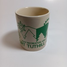 Fort Tuthill Mug USAF Recreation Area Flagstaff, Arizona Coffee Cup Tan Green 
