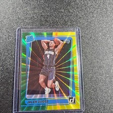 2021-22 Panini Donruss - Rated Rookie Jalen Suggs #229 Holo Green & Yellow Laser